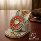 Hand Painted Marble Clock Stand | Makrana Marble