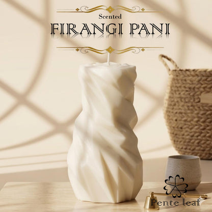 Firangi Pani Rocky Pillar Candle | Premium Handmade Candles