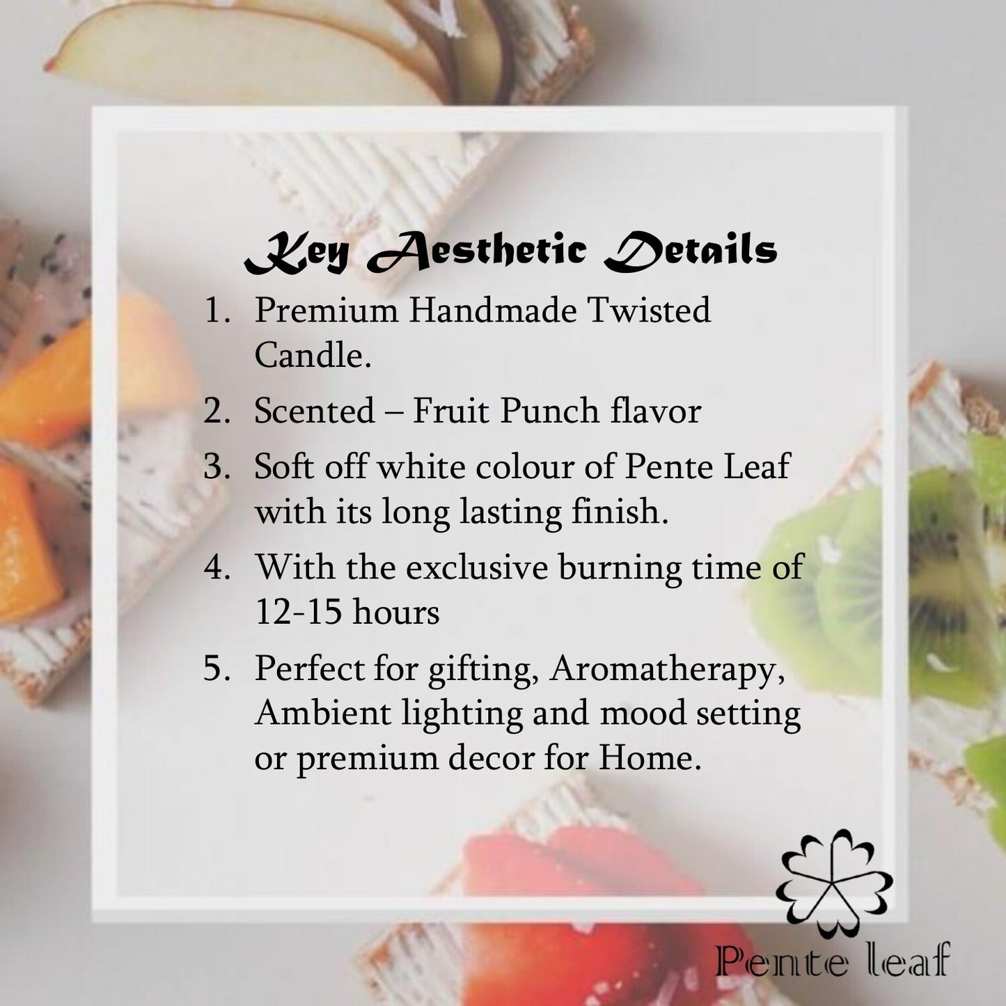 Fruit Punch Twisted Candle | Premium Handmade Candles