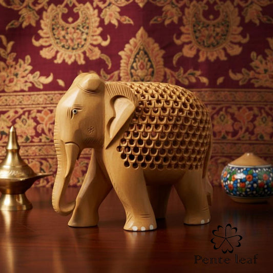 The Monolith : Hand-carved Elephant | Wooden Handicraft