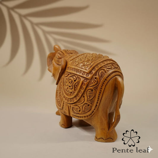 The Rajasi : Hand-carved Elephant | Wooden Handicraft