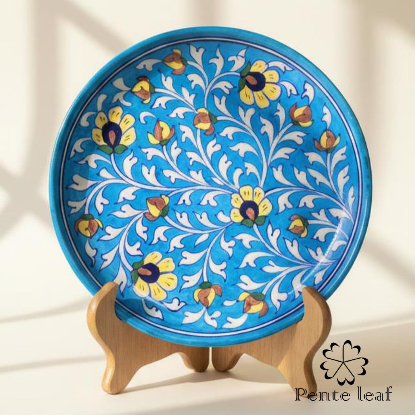 The Bahar & Alpana : Jaipur Blue Pottery Plate Combo | GI Tag Handicrafts