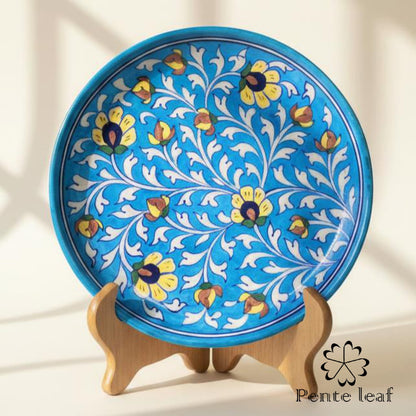 The Bahar & Alpana : Jaipur Blue Pottery Plate Combo | GI Tag Handicrafts
