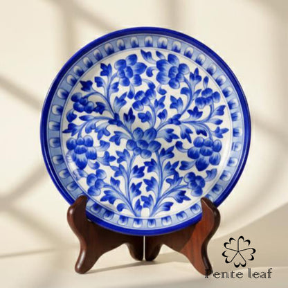 The Latam & Alpana : Jaipur Blue Pottery Plate Combo | GI Tag Handicrafts