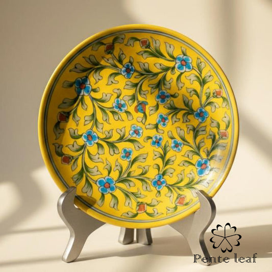 The Basant & Alpana : Jaipur Blue Pottery Plate Combo | GI Tag Handicrafts