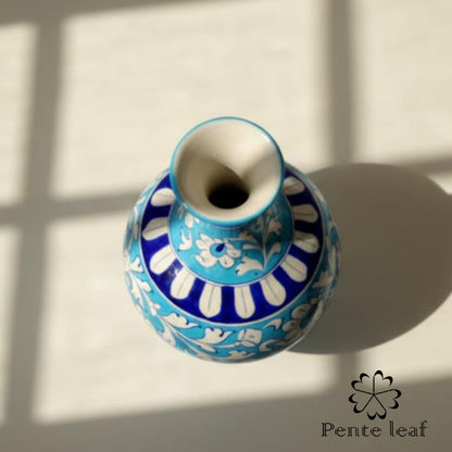 The Azure : Jaipur Blue Pottery Surahi | GI Tag Handicrafts