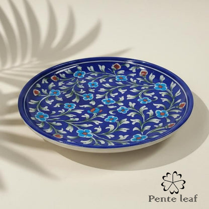 The Phulwari & Kanwal : Jaipur Blue Pottery Plate Combo | GI Tag Handicrafts