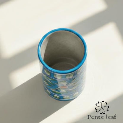 The Azure : Jaipur Blue Pottery Pen Stand | GI Tag Handicrafts