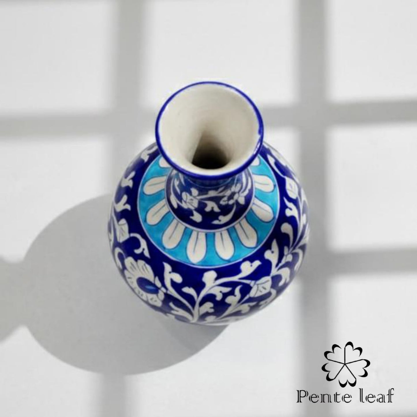 The Royal Indigo : Jaipur Blue Pottery Surahi | GI Tag Handicrafts