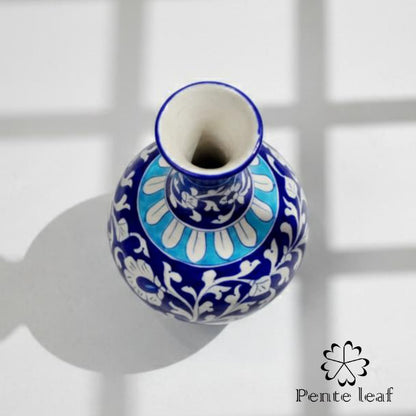 The Royal Indigo : Jaipur Blue Pottery Surahi | GI Tag Handicrafts