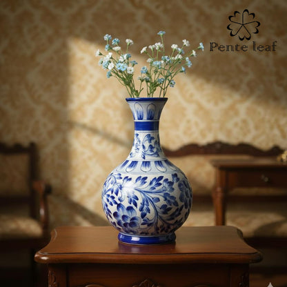 The Sapphire : Jaipur Blue Pottery Surahi | GI Tag Handicrafts