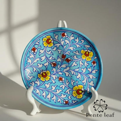 The Basant & Bahar : Jaipur Blue Pottery Plate Combo | GI Tag Handicrafts