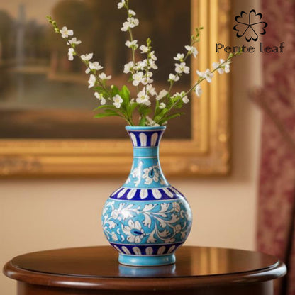 The Azure : Jaipur Blue Pottery Surahi | GI Tag Handicrafts