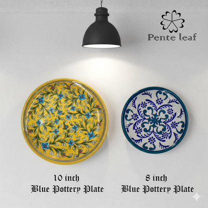 The Basant & Alpana : Jaipur Blue Pottery Plate Combo | GI Tag Handicrafts