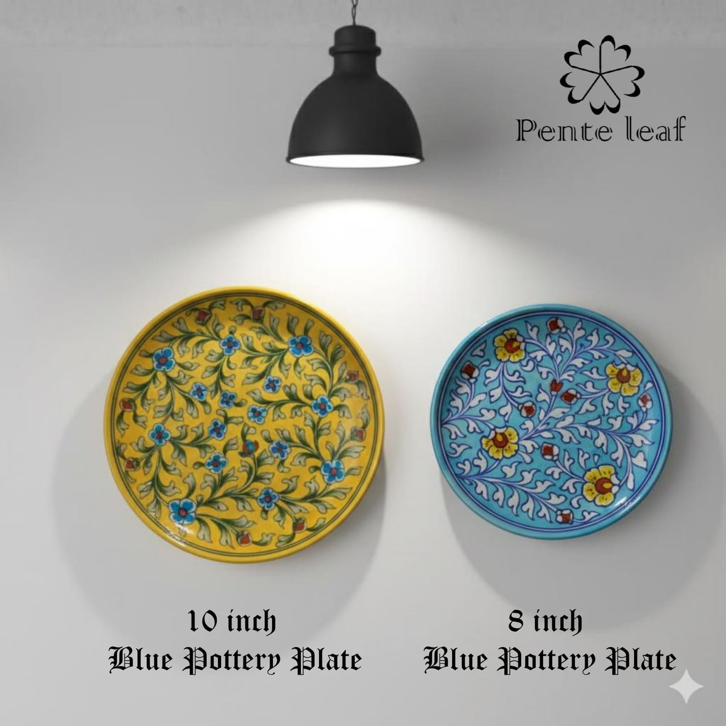 The Basant & Bahar : Jaipur Blue Pottery Plate Combo | GI Tag Handicrafts