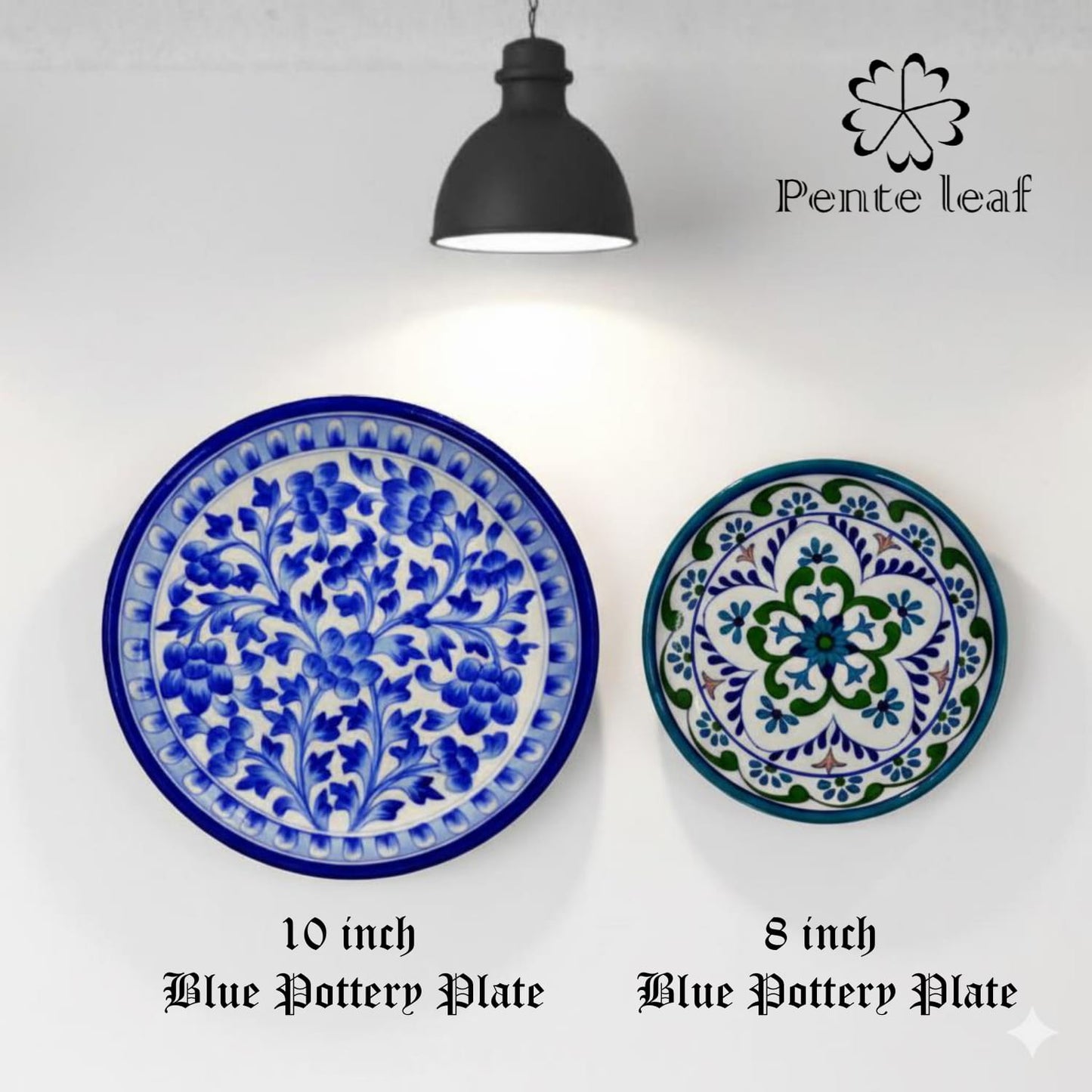 The Latam & Kanwal : Jaipur Blue Pottery Plate Combo | GI Tag Handicrafts