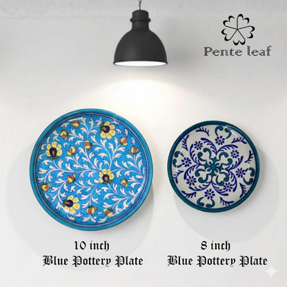 The Bahar & Alpana : Jaipur Blue Pottery Plate Combo | GI Tag Handicrafts