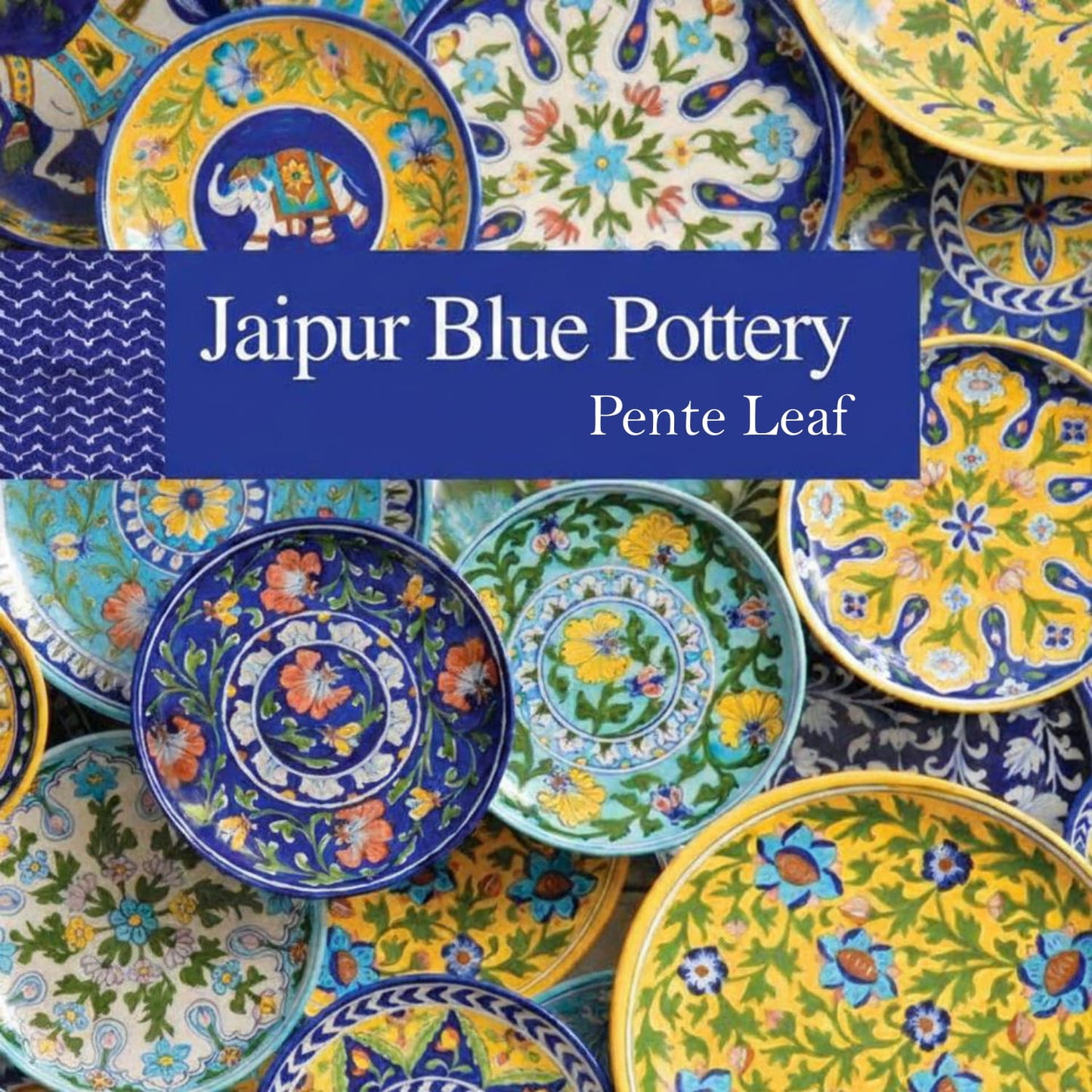The Mandala & Alpana : Jaipur Blue Pottery Plate Combo | GI Tag Handicrafts