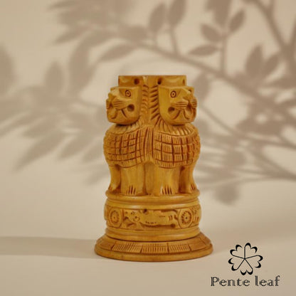 The Dharma : Wooden Pen Stand | Wooden Handicraft