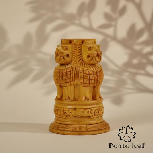 The Dharma : Wooden Pen Stand | Wooden Handicraft