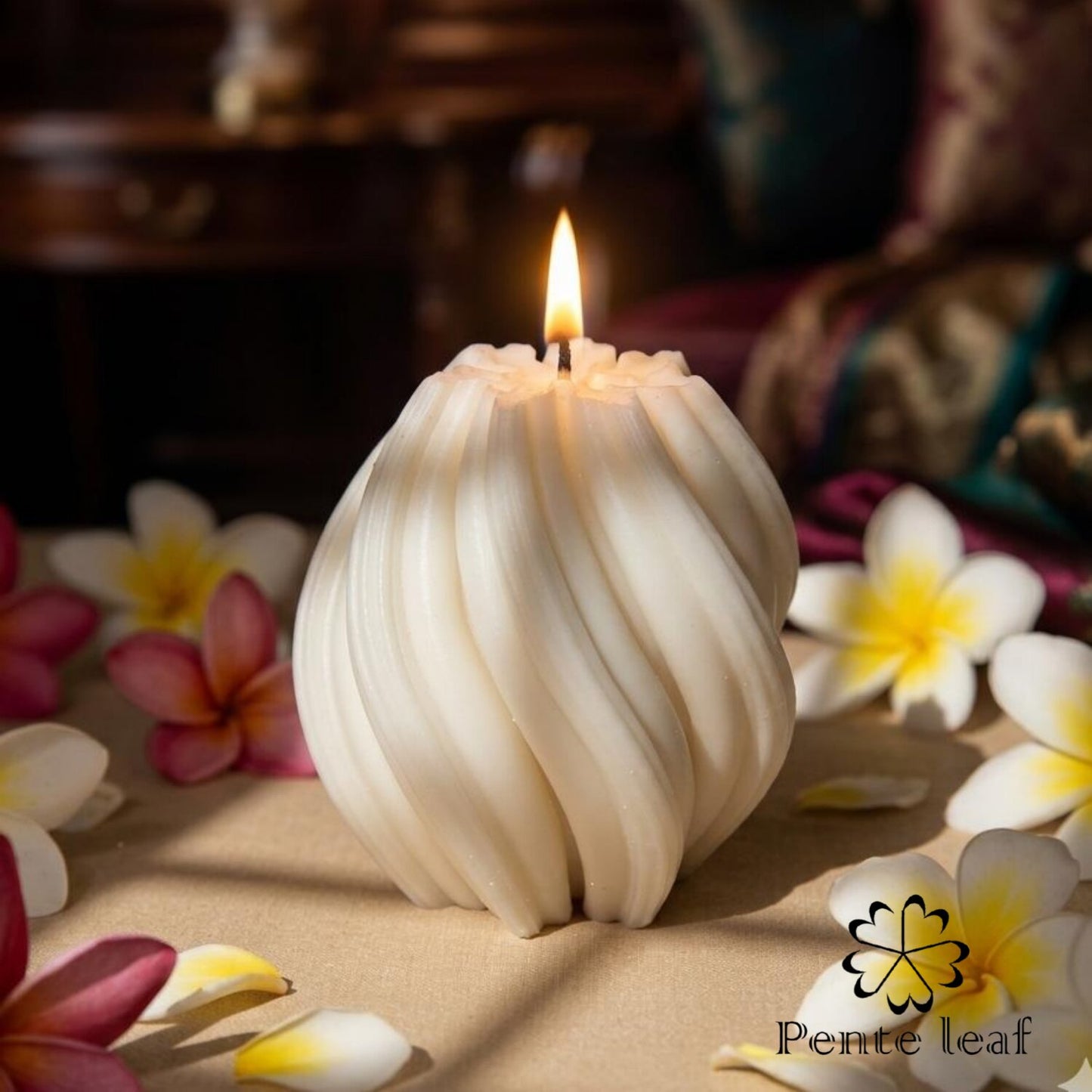 Firangi Pani Twisted Candle | Premium Handmade Candles