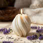 Lavender Twisted Candle | Premium Handmade Candle