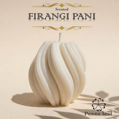 Firangi Pani Twisted Candle | Premium Handmade Candles