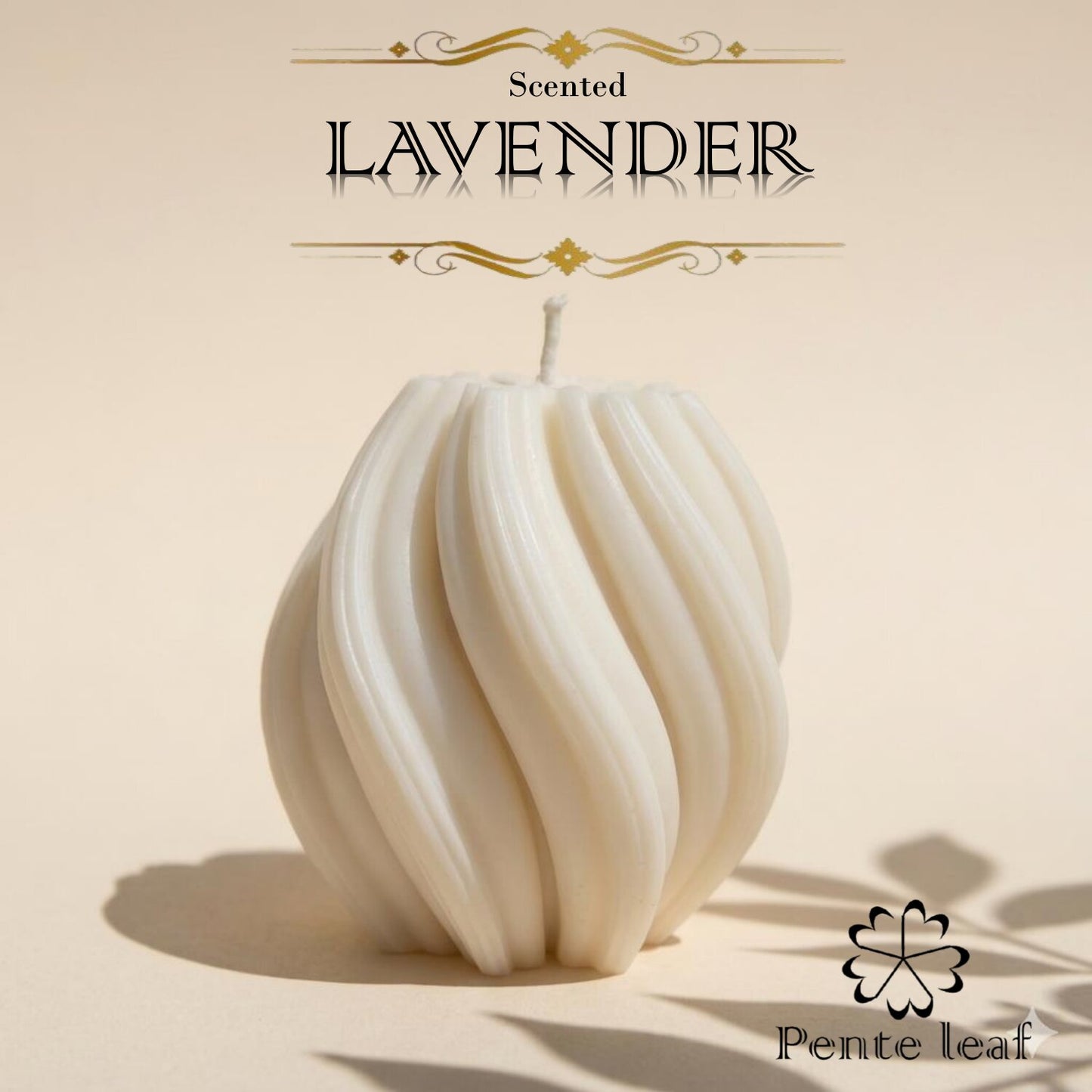 Lavender Twisted Candle | Premium Handmade Candle
