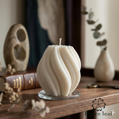 Rose Lemon Honey Twisted Candle | Premium Handmade Candles