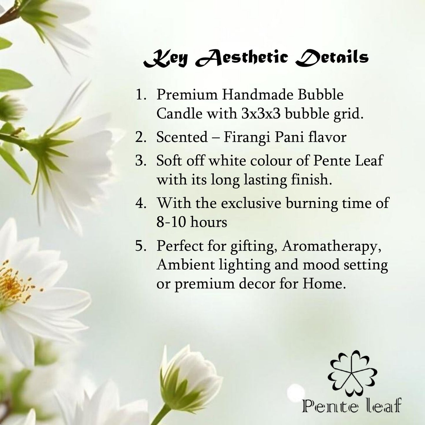 Firangi Pani Bubble Candle | Premium Handmade Candles