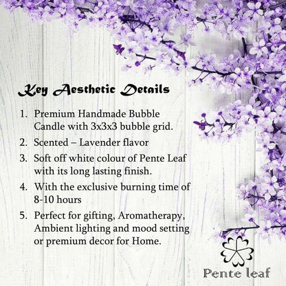 Lavender Bubble Candle | Premium Handmade Candles